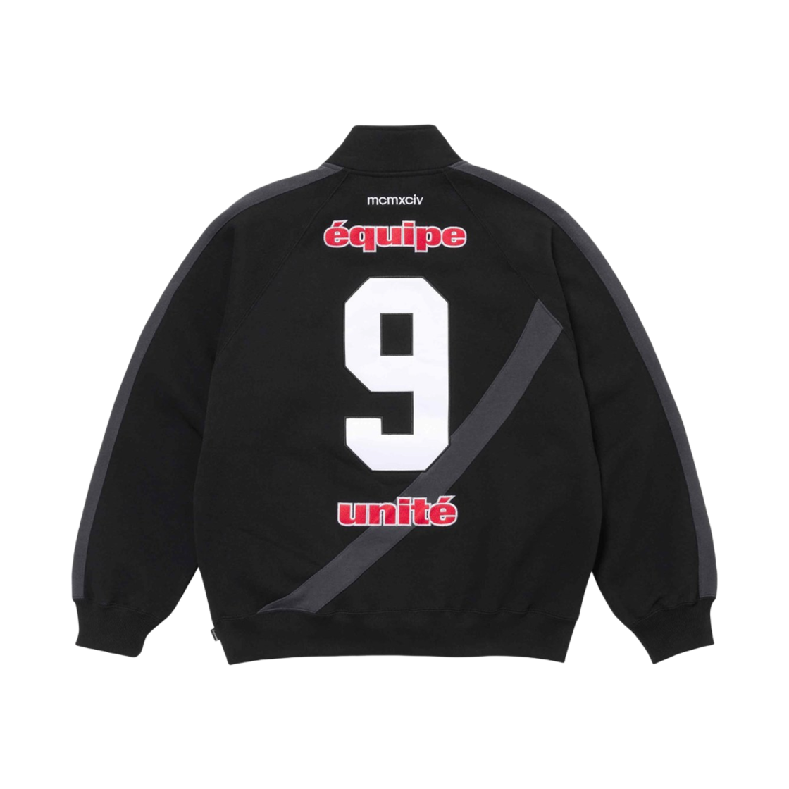 슈프림 이큅 하프 집 스웨트셔츠 블랙 - 24SS(Supreme Equipe Half Zip Sweatshirt Black - 24SS) - 2