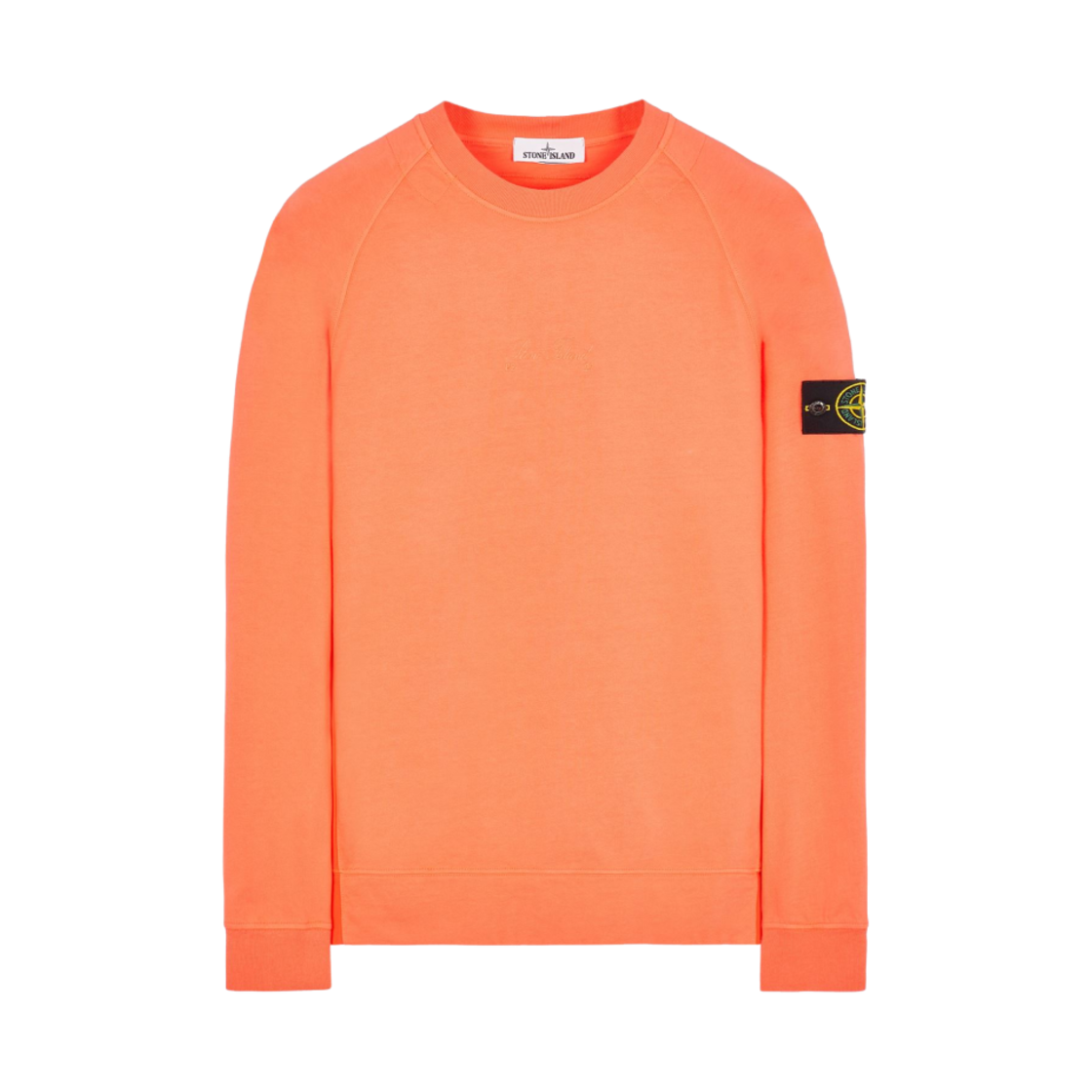 스톤 아일랜드 655Q1 헤비 코튼 82/22 가먼트 다이드 크루넥 스웨트셔츠 오렌지 - 22SS(Stone Island 655Q1 Heavy Cotton 82/22 Garment Dyed Crewneck Sweatshirt Orange - 22SS) - 1