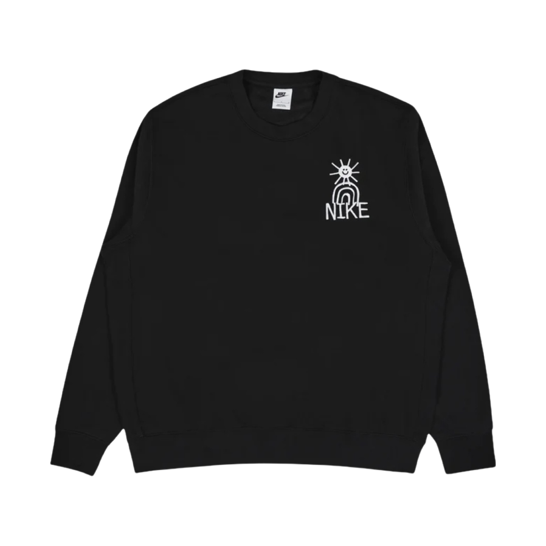 나이키 NSW HBR-C 스웨트셔츠 블랙 화이트 - 아시아