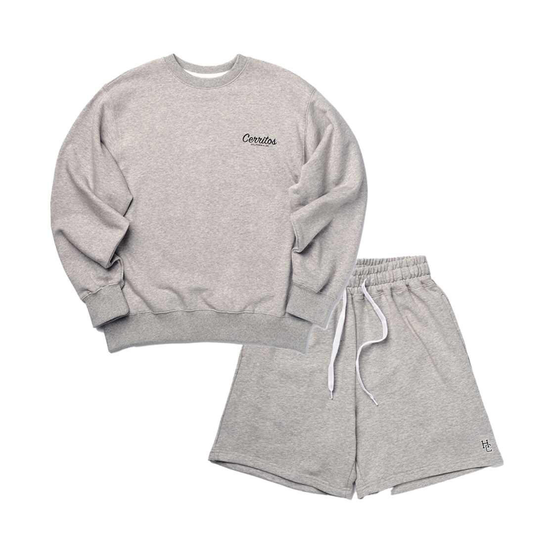 CRBTM1255U10_G Hotel Cerritos Cerritos Soft Sweat Set-Up Gray