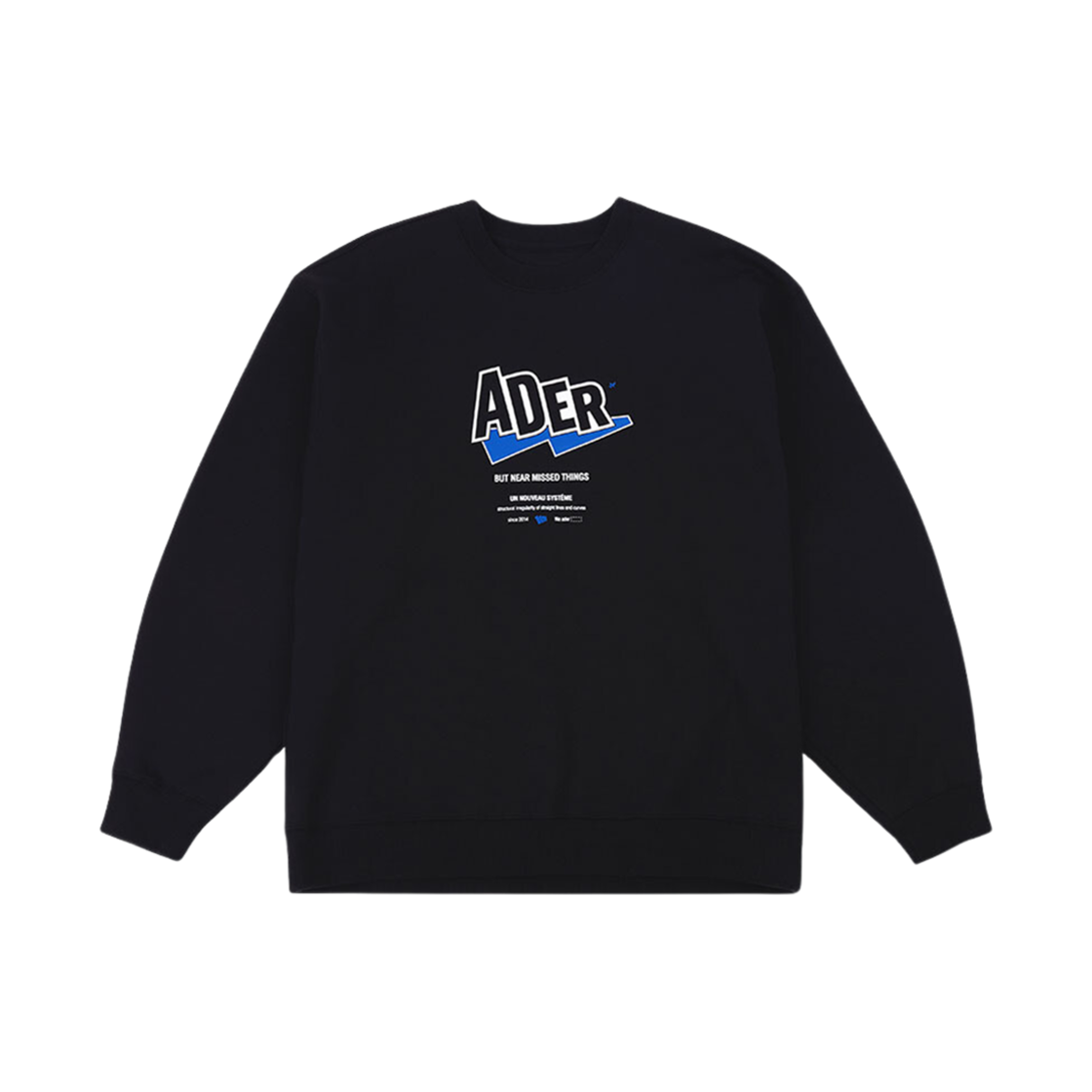 BKAFWSW11BK Ader Error AD Logo Sweatshirt Noir