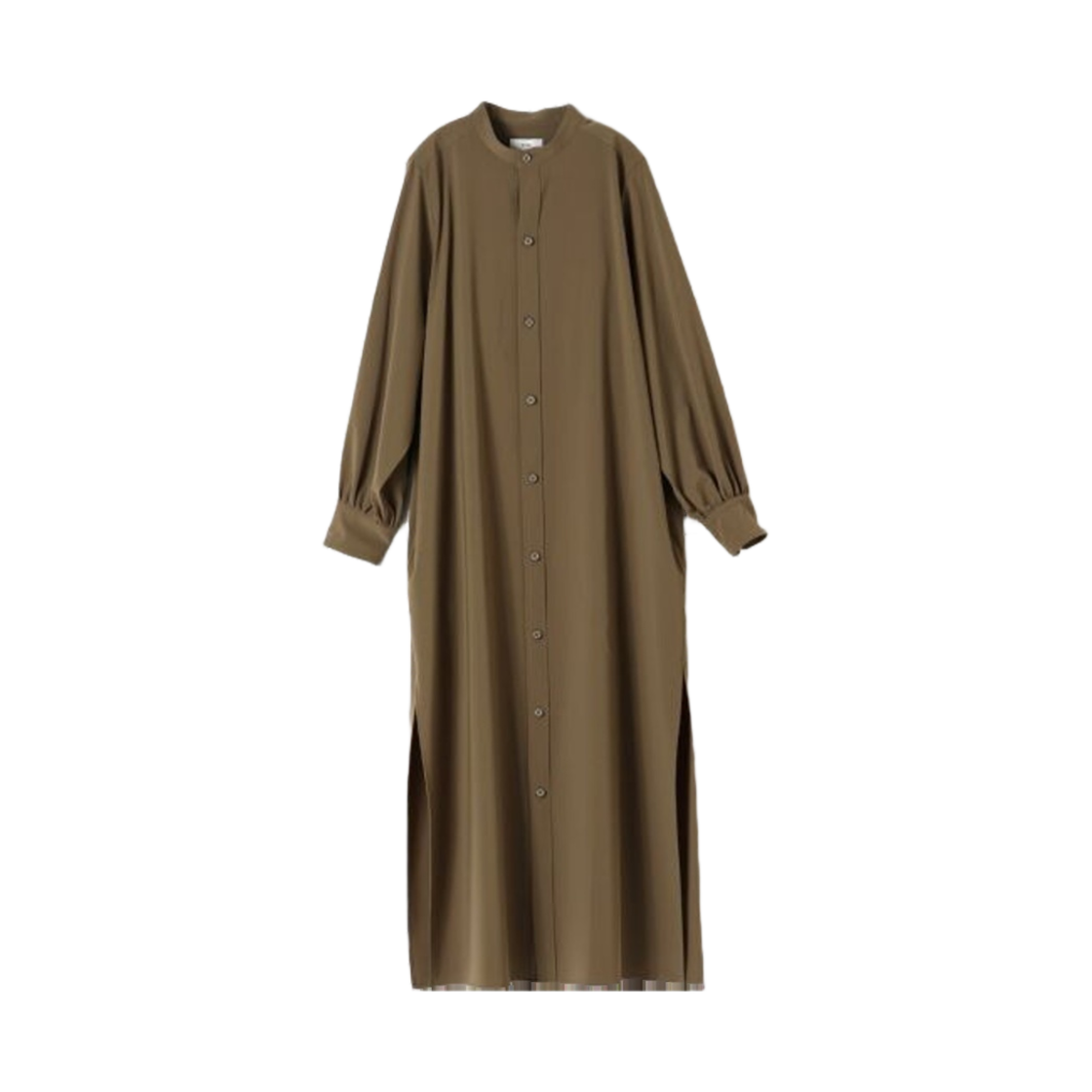 (W) 하이크 맥시 셔츠 드레스 베이지((W) Hyke Maxi Shirt Dress Beige)