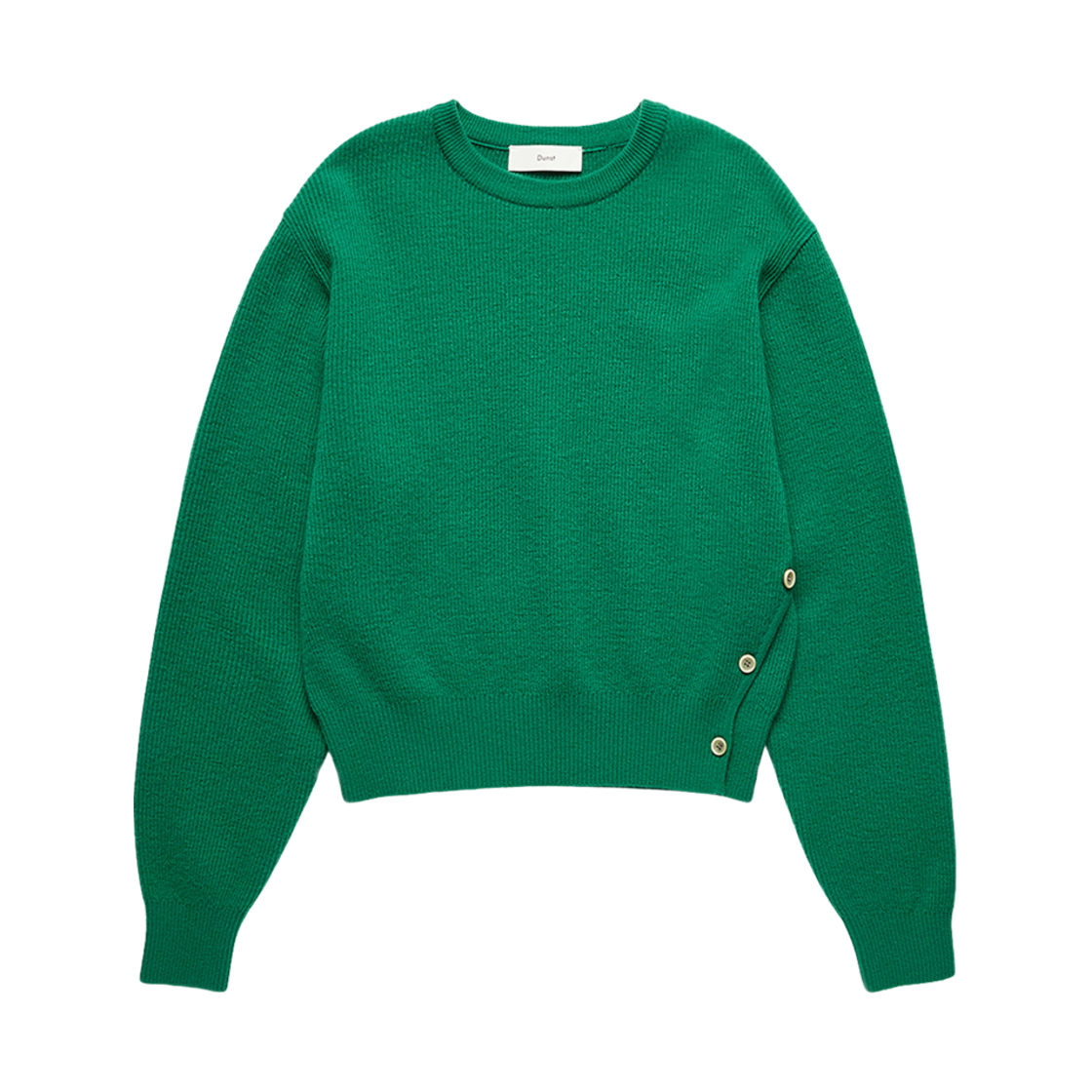 던스트 버튼드 크루넥 스웨터 그린(Dunst Buttoned Crewneck Sweater Green) - 1