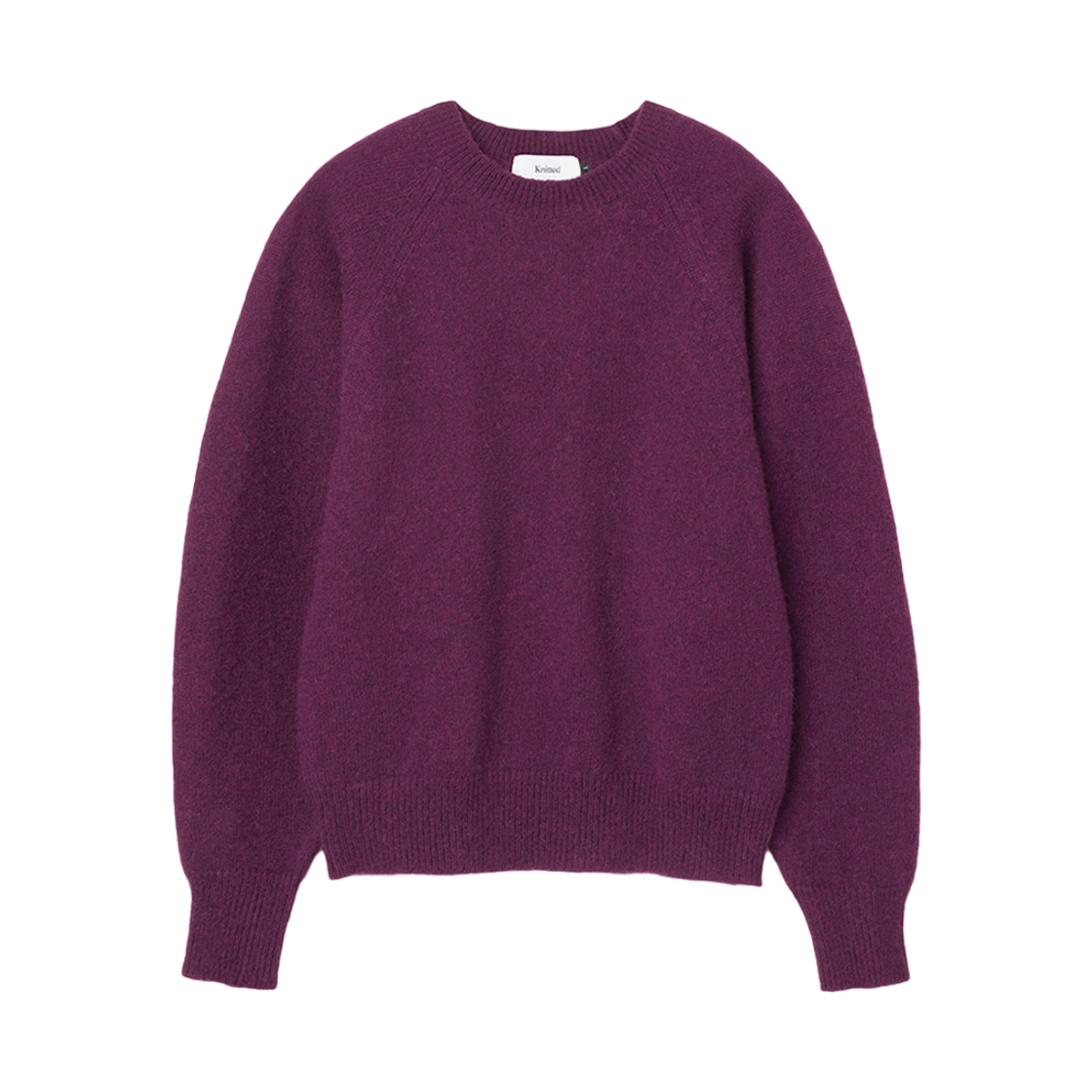 K24AWUK04PU Knitted Shaggy Dog Wool 100% Round Knit Purple