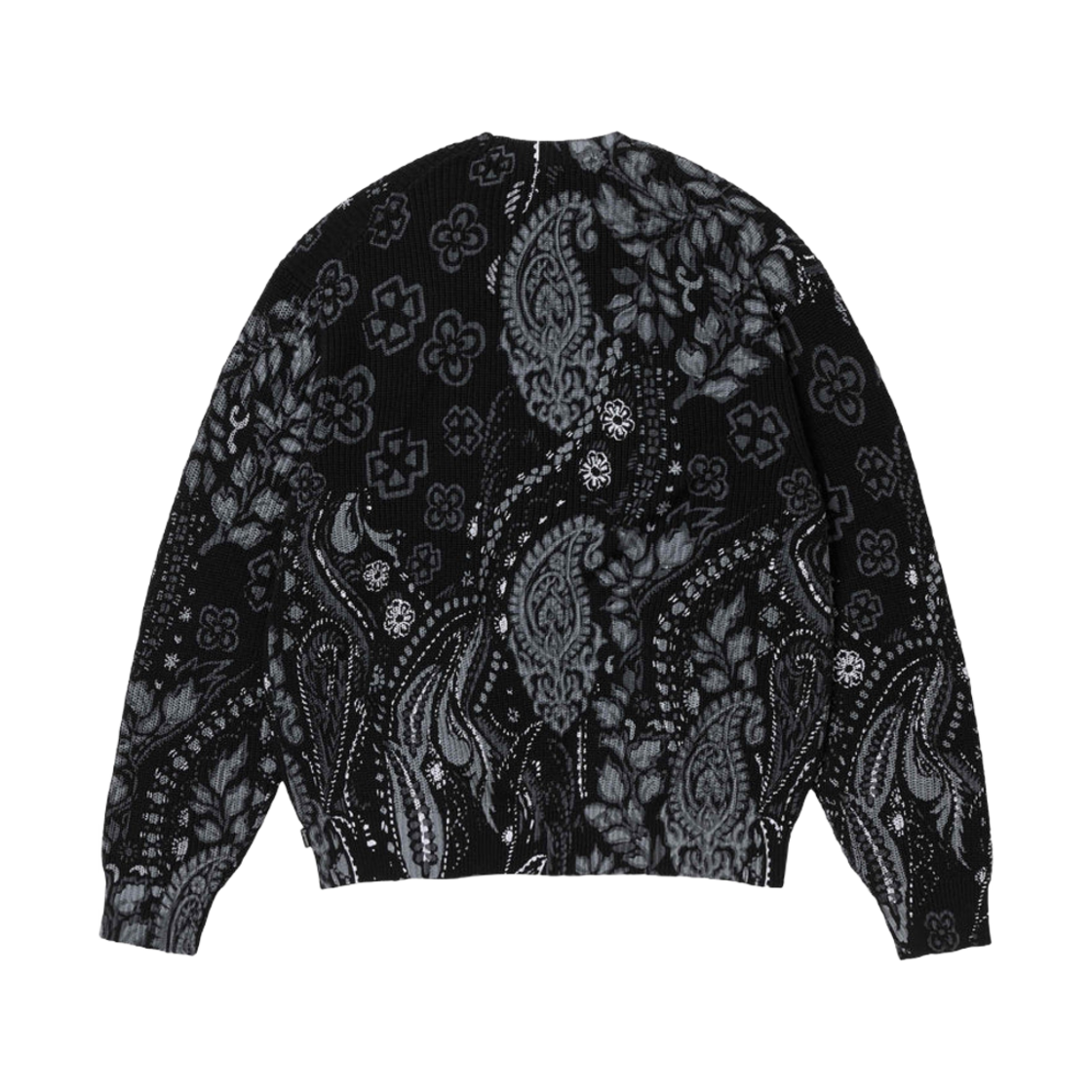 슈프림 프린티드 페이즐리 스웨터 블랙 - 24SS(Supreme Printed Paisley Sweater Black - 24SS) - 2