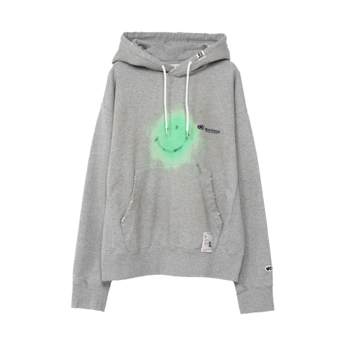 메종 미하라 야스히로 디스트레스드 후드 그레이(Maison Mihara Yasuhiro Distressed Hoodie Gray) - 1