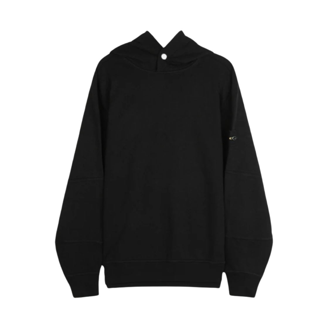 801565860-V0029 Stone Island 65860 Old Treatment Malfile Fleece Hooded Sweatshirt Black - 24SS