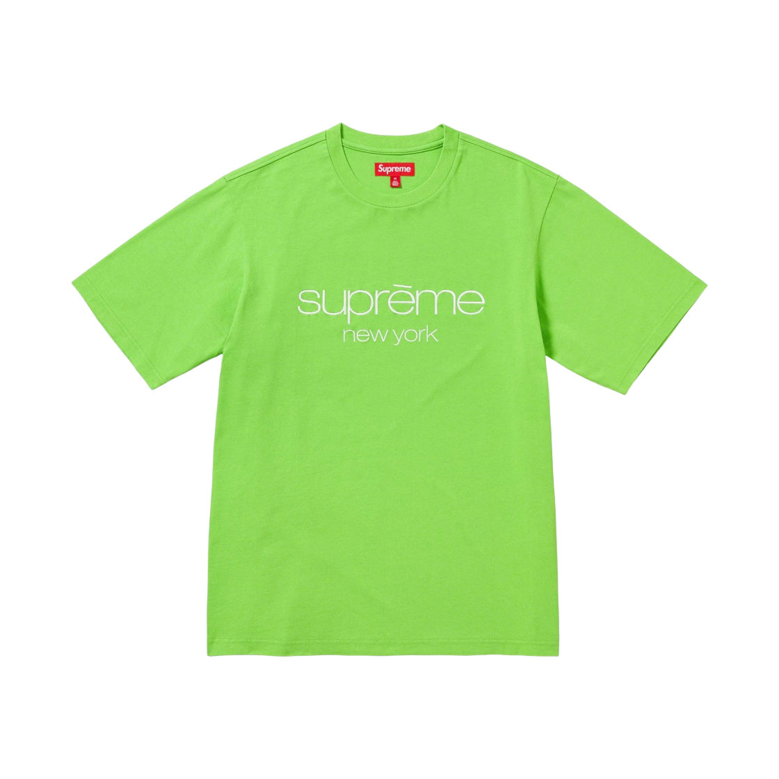 슈프림 클래식 로고 숏슬리브 탑 라임 - 23FW(Supreme Classic Logo S/S Top Lime - 23FW) - 1