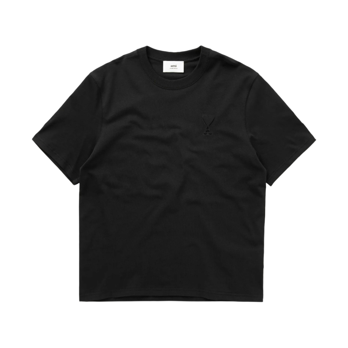 아미 스몰 하트 로고 티셔츠 블랙(AMI de Coeur T-Shirt Black)