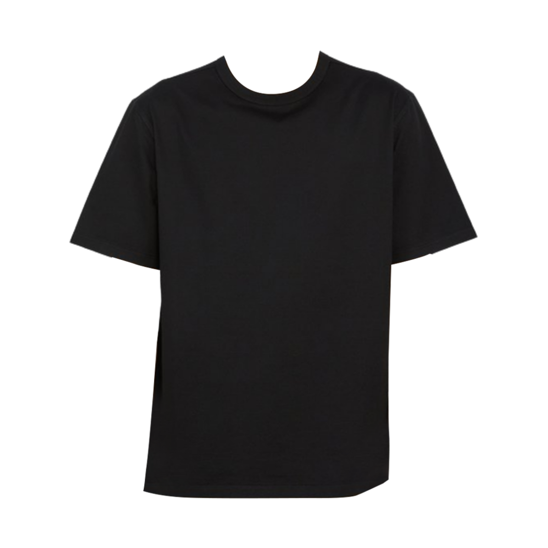 텐씨 로고 패치 코튼 티셔츠 블랙(Ten C Logo Patch Cotton T-Shirt Black)