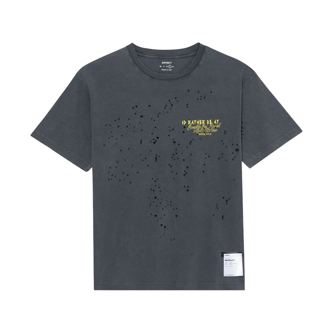 새티스파이 모스테크 티셔츠 에이지드 블랙(Satisfy Mothtech T-Shirt Aged Black) - 2