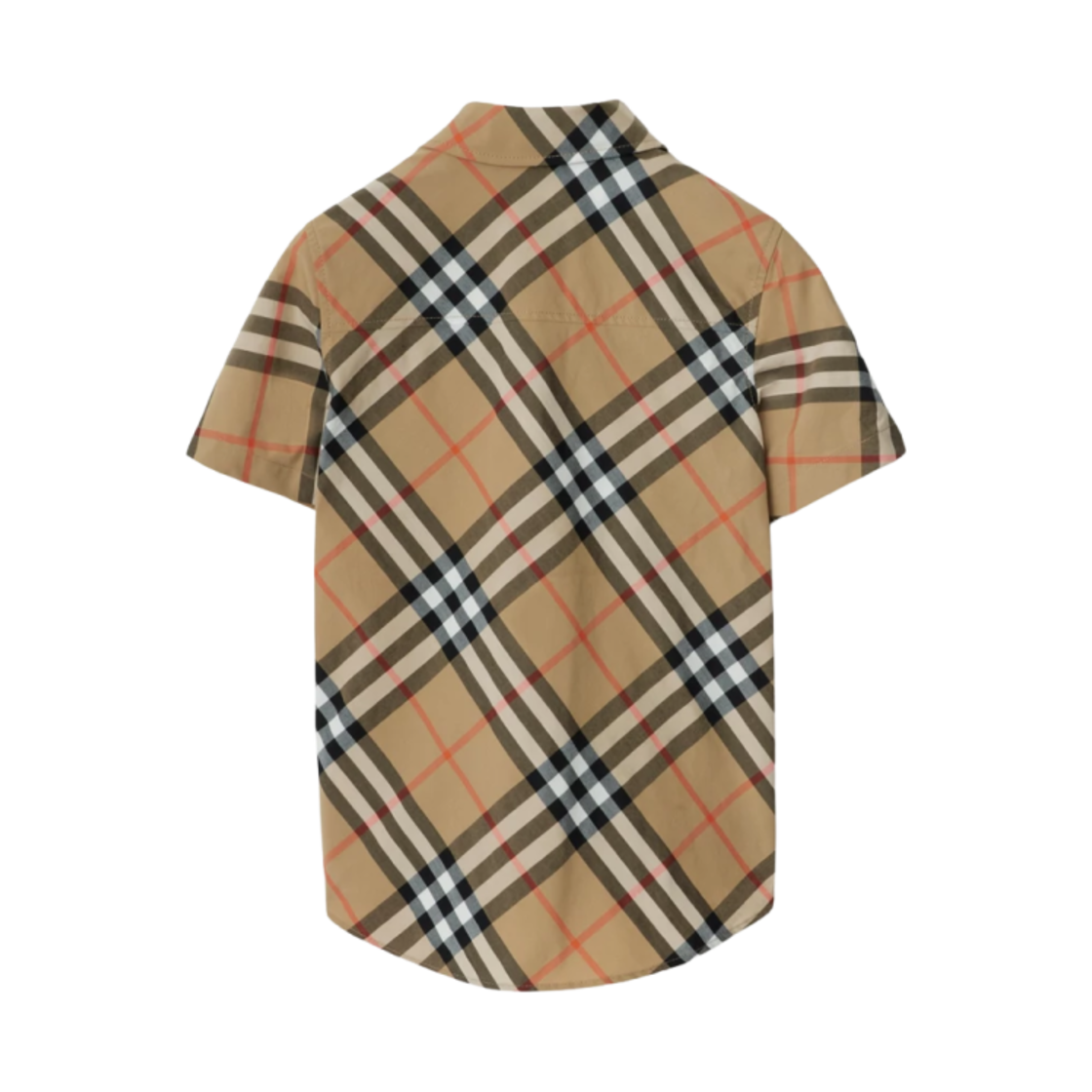 (키즈) 버버리 체크 코튼 셔츠 샌드((Kids) Burberry Check Cotton Shirt Sand) - 2