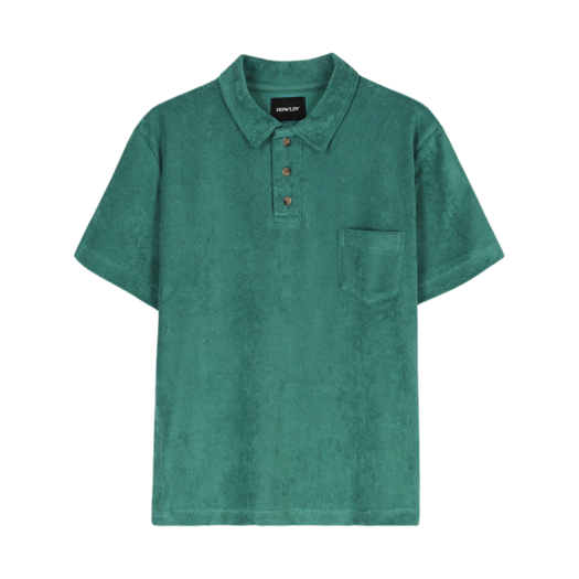 - Howlin Mr Fantasy Collar T-Shirt Green Bliss