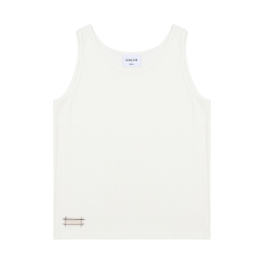 LB202506A1 LIBILLY Wide Rip Tanktop White