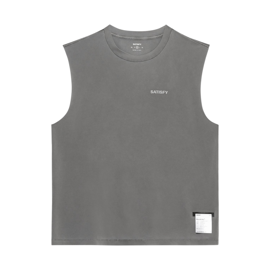 새티스파이 아우라라이트 머슬 티셔츠 미네랄 그래파이트(Satisfy Auralite Muscle T-Shirt Mineral Graphite) - 1