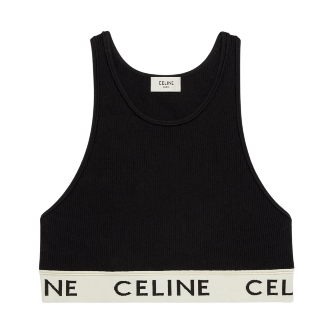 (W) 셀린느 브라 애슬레틱 메쉬 블랙 크림