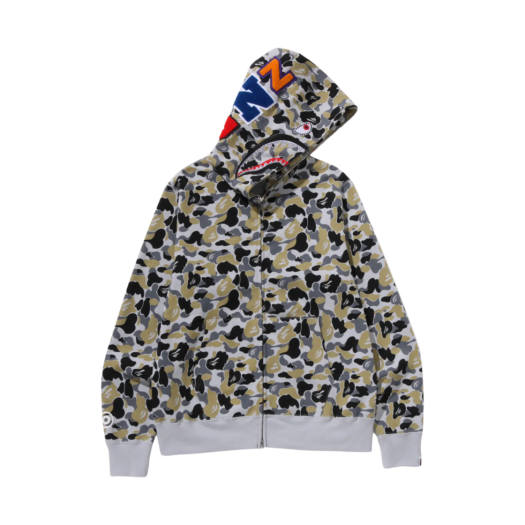 BAPE Crystal Stone Shark Full Zip Hoodie Camo - Ginza Store Exclusive