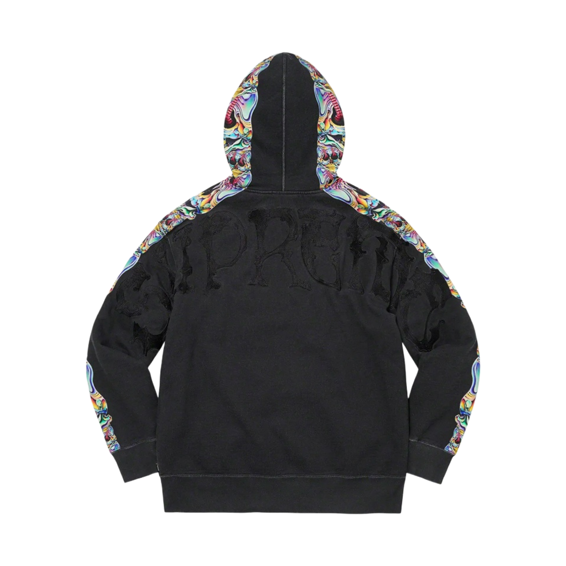슈프림 스컬스 집업 후드 스웨트셔츠 블랙 - 22FW(Supreme Skulls Zip Up Hooded Sweatshirt Black - 22FW) - 2