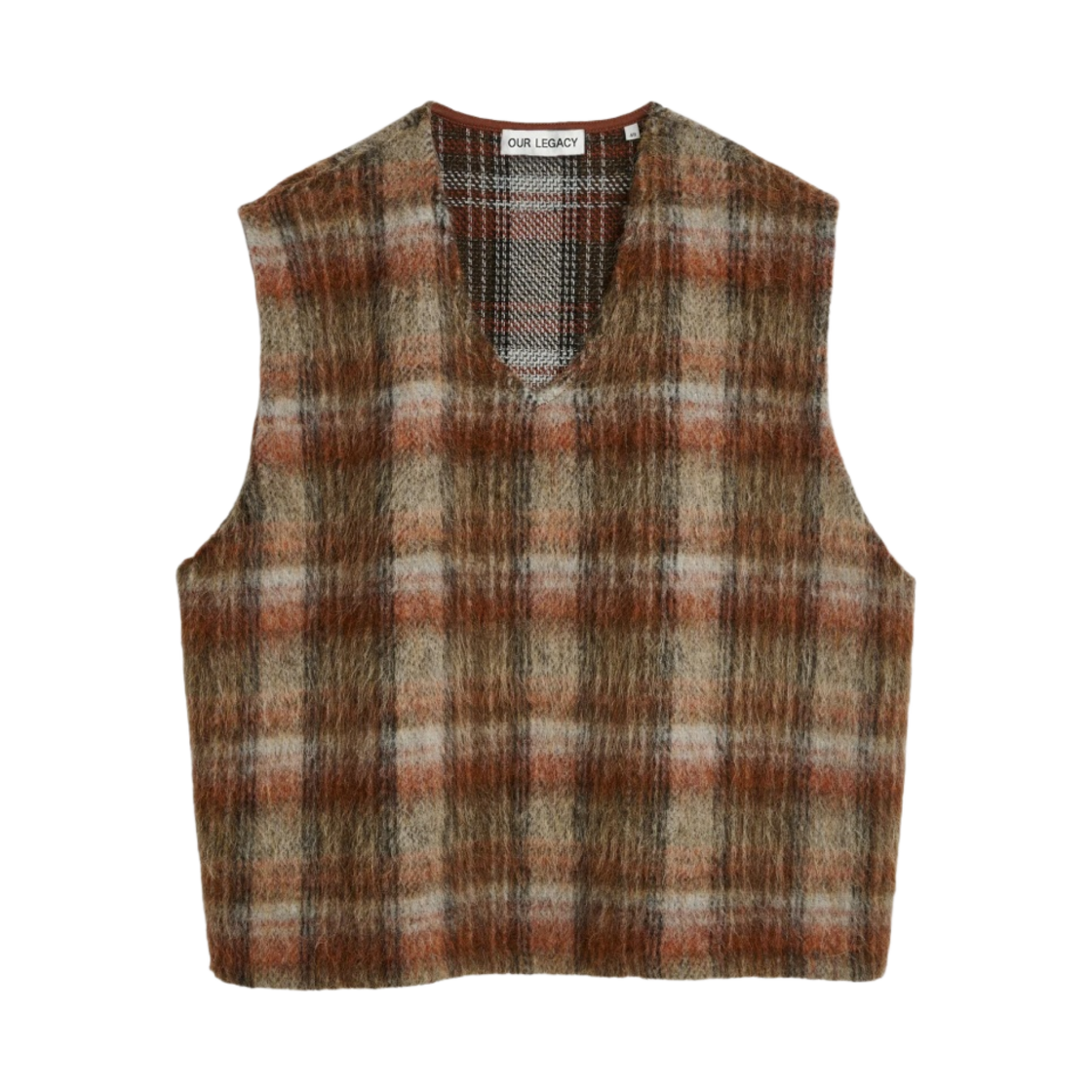 아워레가시 더블 락 베스트 아먼트 체크 모헤어