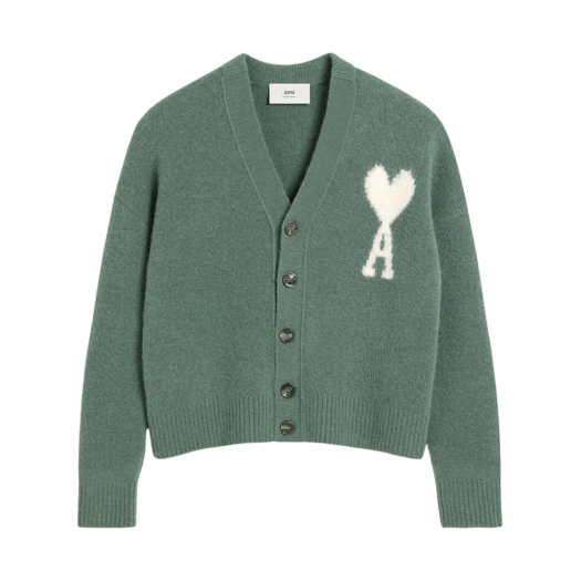 AMI de Coeur Cloudy Wool Cardigan Antique Clay
