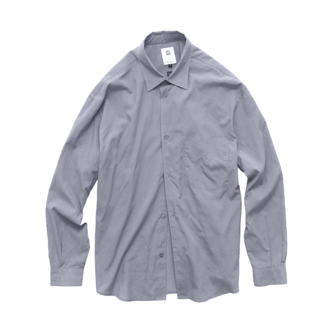 PL6PSH3561HN Polyteru Tenco Loosed Shirt 2.0 Mid Blue Gray