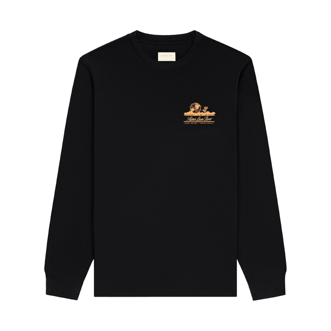 에메 레온 도르 유니스피어 롱슬리브 티셔츠 제트 블랙(Aime Leon Dore Unisphere Long Sleeve T-Shirt Jet Black)