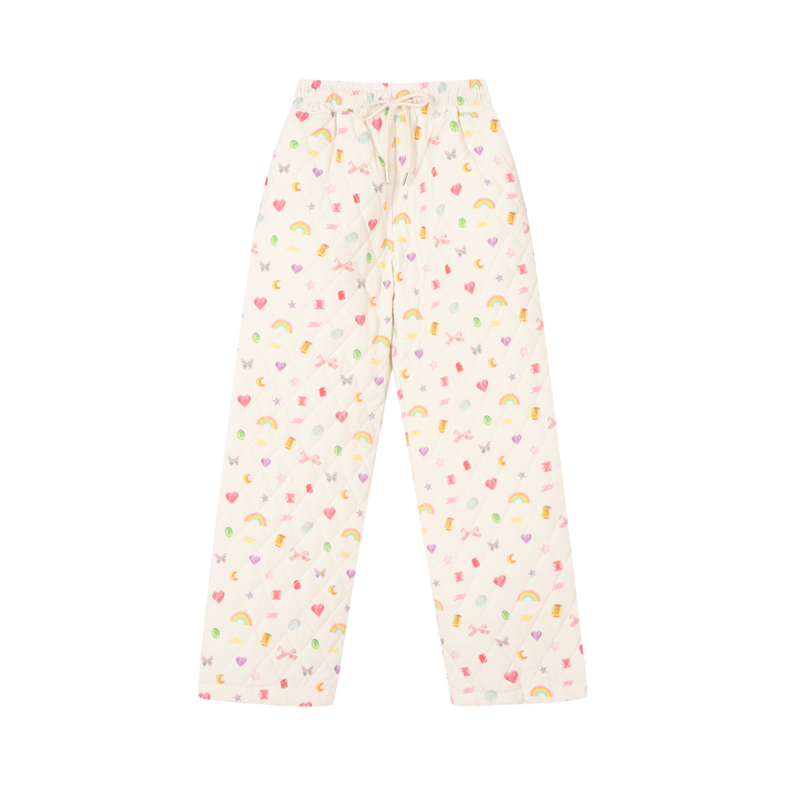 NEIB24WIPT002 Neib 3oz Diamond Quilted String Pants Vivid