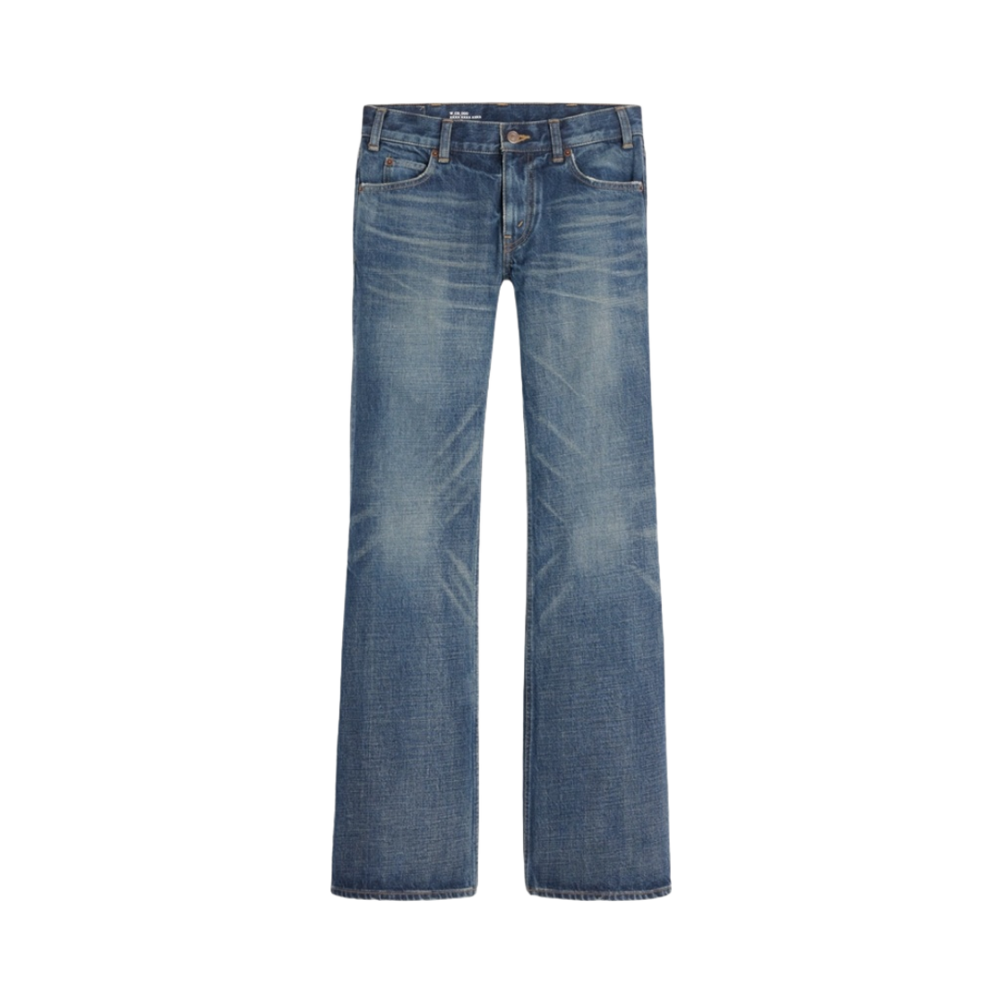 (W) 셀린느 데님 로우 플레어 진 다크 유니온((W) Celine Low Flare Jeans in Dark Union Wash Denim) - 1