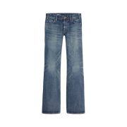 (W) Celine Low Flare Jeans in Dark Union Wash Denim