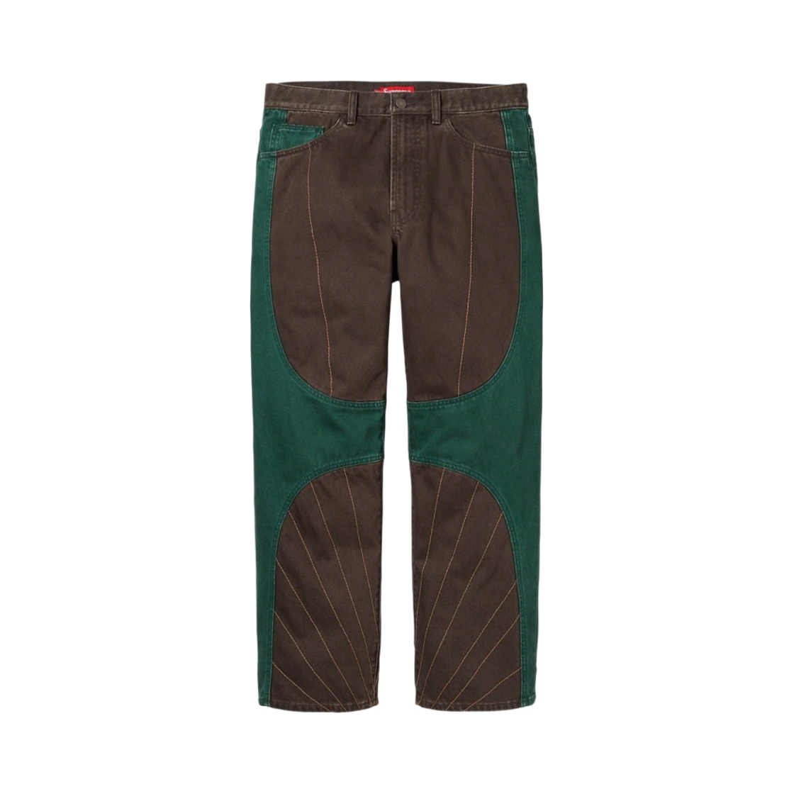 슈프림 레이디얼 자수 루즈 핏 진 브라운 - 23FW(Supreme Radial Embroidered Loose Fit Jean Brown - 23FW) - 1