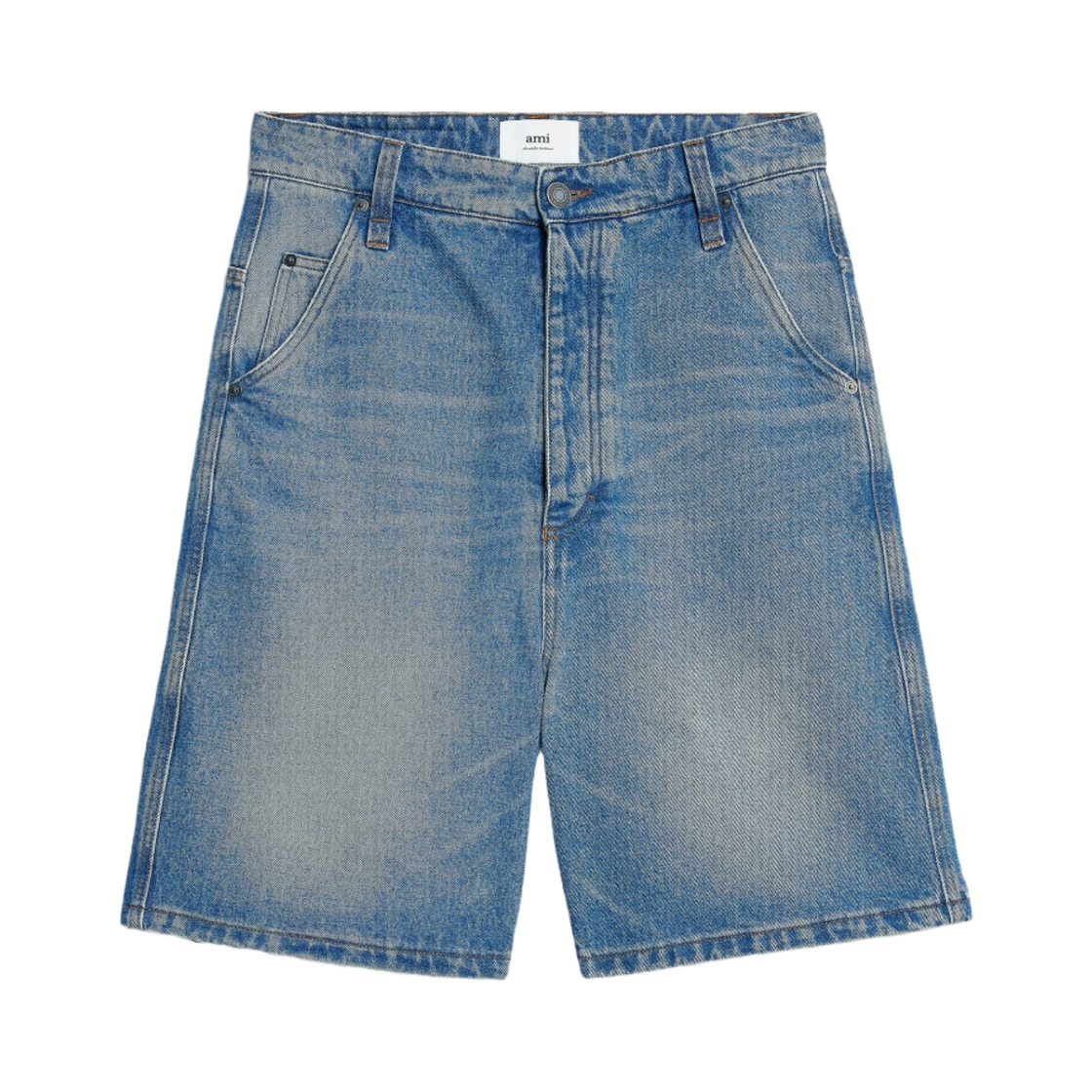 아미 알렉스 핏 쇼츠 유즈드 블루(AMI Alex Fit Shorts Used Blue) - 1