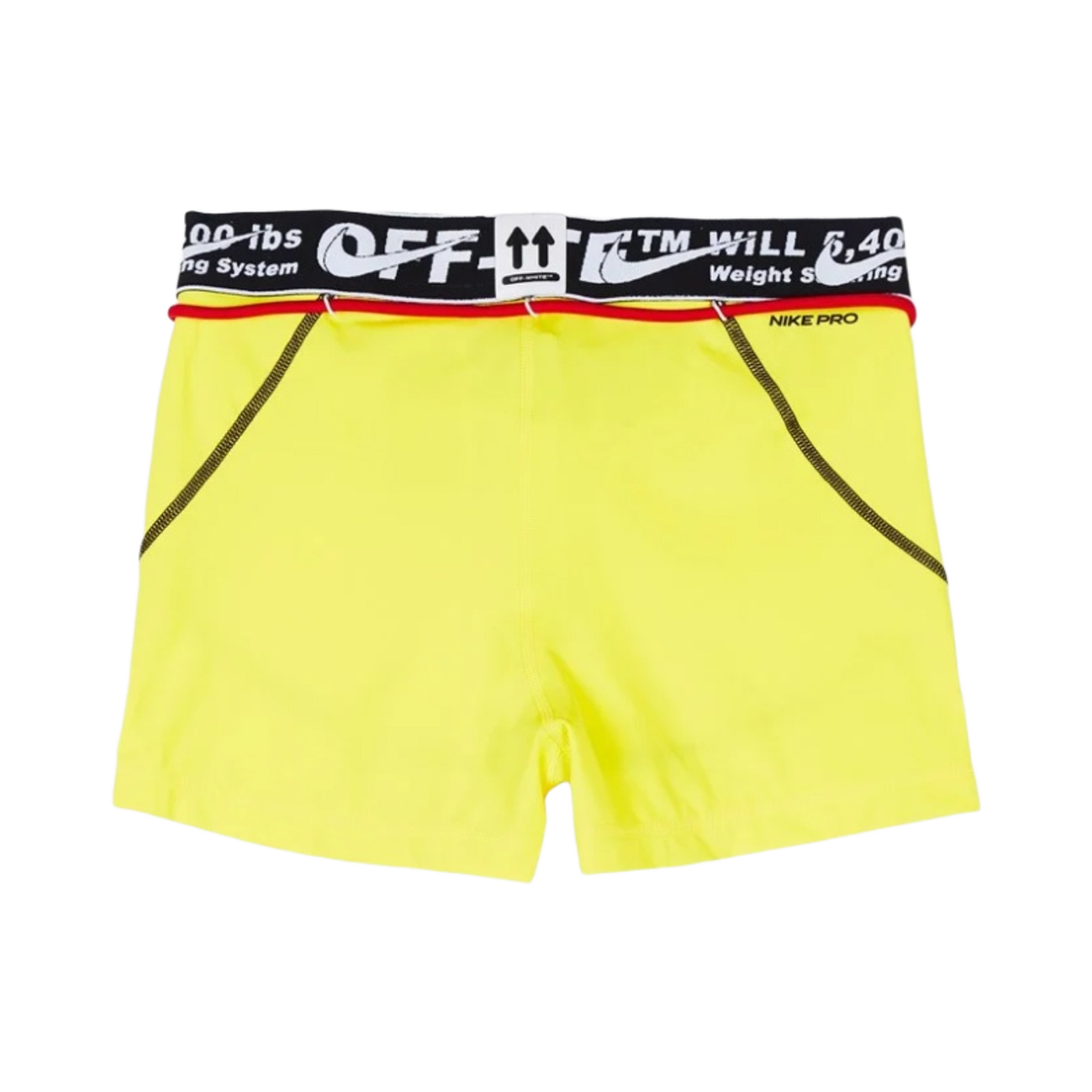 (W) 나이키 x 오프화이트 NRG 쇼츠 옵티 옐로우((W) Nike x Off-White NRG Shorts Opti Yellow) - 2