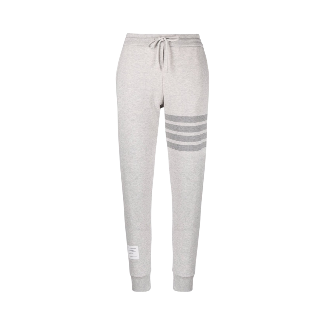 (W) 톰브라운 시그니쳐 사선 스트라이프 트랙 팬츠 파스텔 그레이((W) Thom Browne Signature 4-Bar Striped Track Pants Pastel Grey) - 1