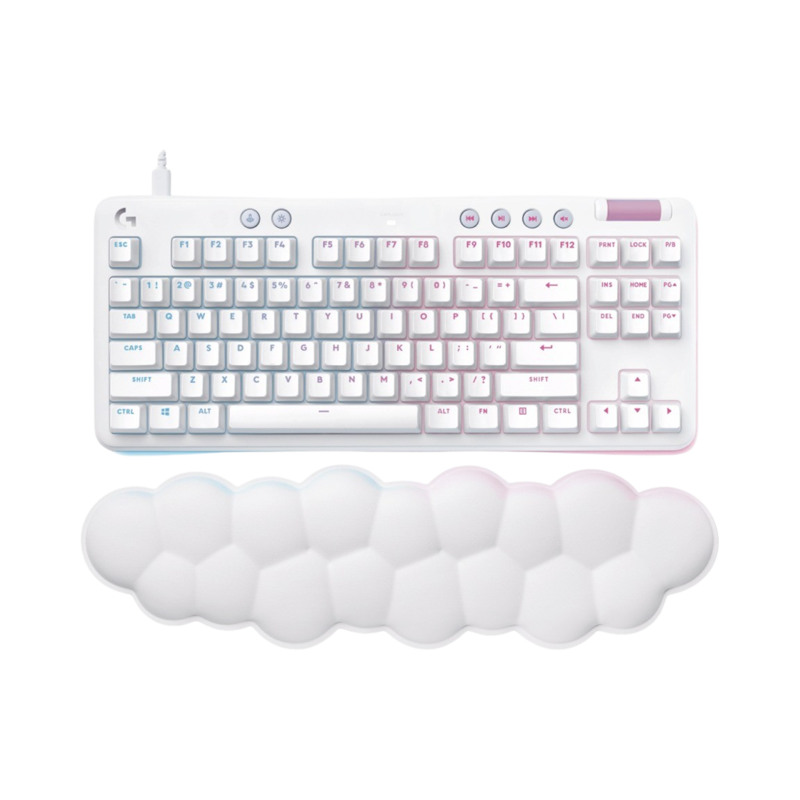 로지텍 오로라 컬렉션 G713 게이밍 키보드 적축 화이트 영문 자판 (국내 정식 발매 제품)(Logitech Aurora Collection G713 Gaming Keyboard Linear White English Layout (Korean Ver.)) - 1