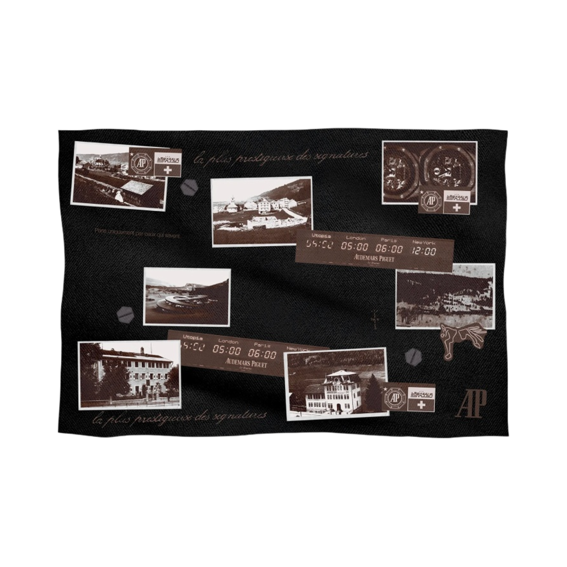 트래비스 스캇 캑터스 잭 x 오데마 피게 블랭킷 블랙(Travis Scott Cactus Jack x Audemars Piguet Blanket Black)