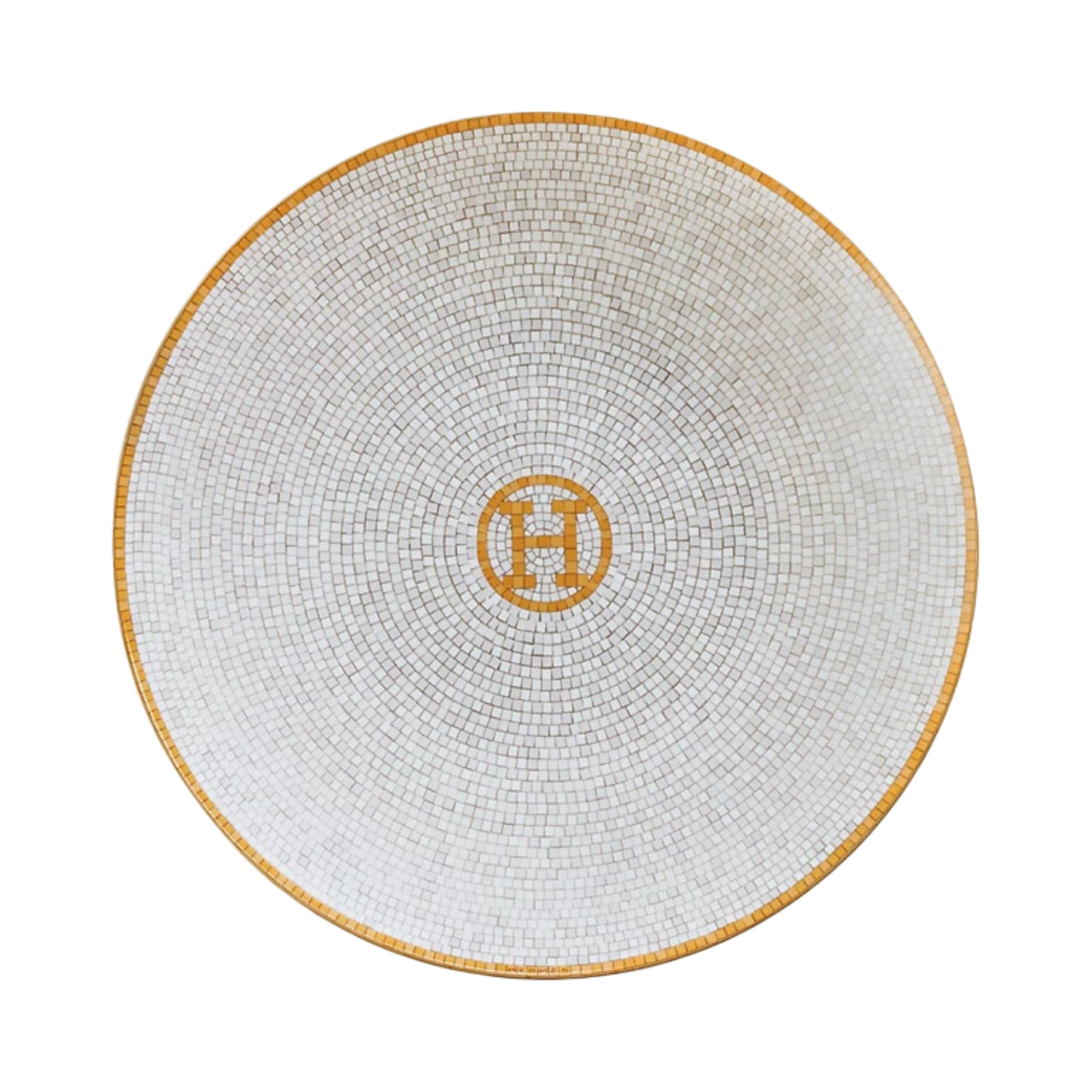 에르메스 모자이크 오 24 브레드 버터 플레이트 골드 (1개입)(Hermes Mosaique Au 24 Bread and Butter Plate Gold (1 Plate)) - 1