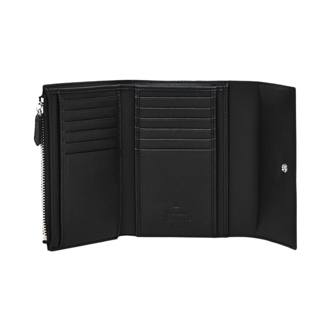 비비안 웨스트우드 사피아노 카드 지퍼 지갑 블랙(Vivienne Westwood Saffiano Credit Card Zip Wallet Black) - 3