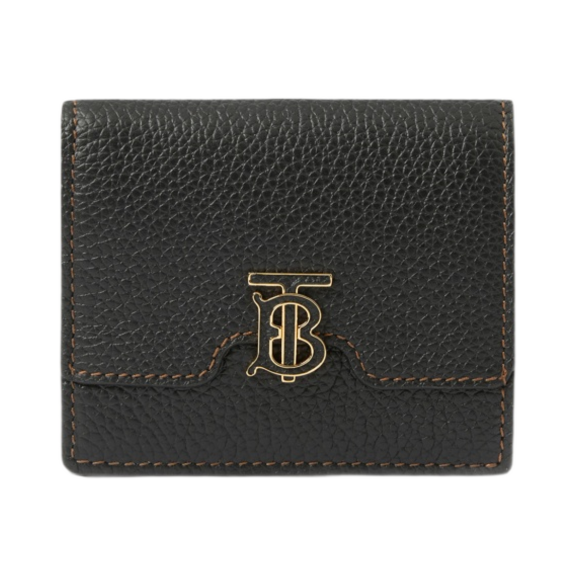 8062347 Burberry Grainy Leather Bi-Fold Black
