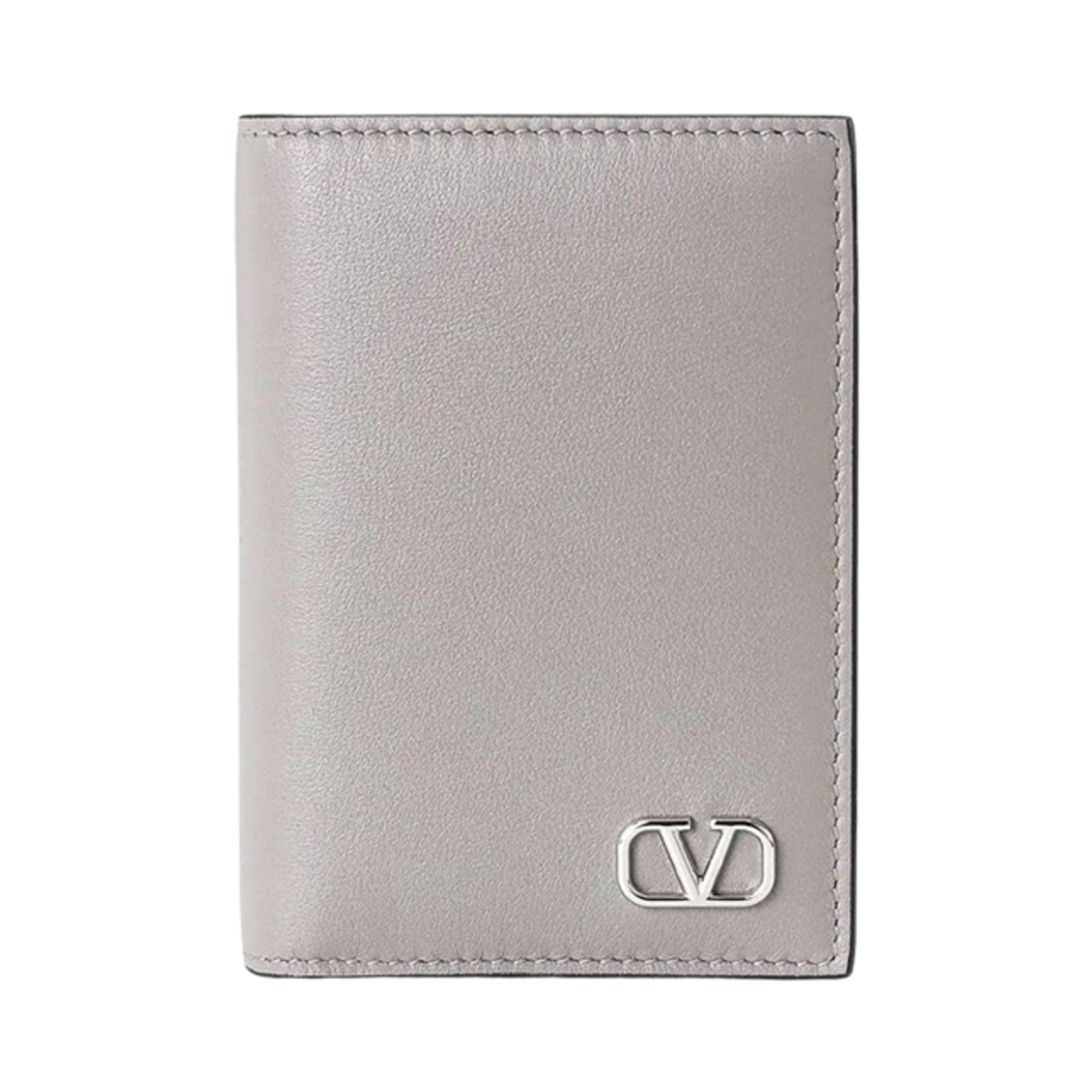발렌티노 브이로고 시그니쳐 반지갑 펄 그레이(Valentino Vlogo Signature Bi-Fold Wallet Pearl Grey)