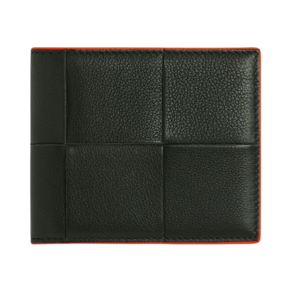 보테가 베네타 카세트 코인 반지갑 다크 그린 오렌지(Bottega Veneta Cassette Bi-Fold Wallet with Coin Purse Dark Green Orange) - 1