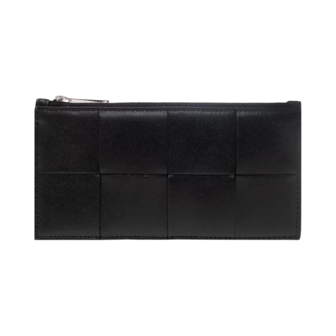 749460VBWD38803 Bottega Veneta Zipped Leather Card Case Black