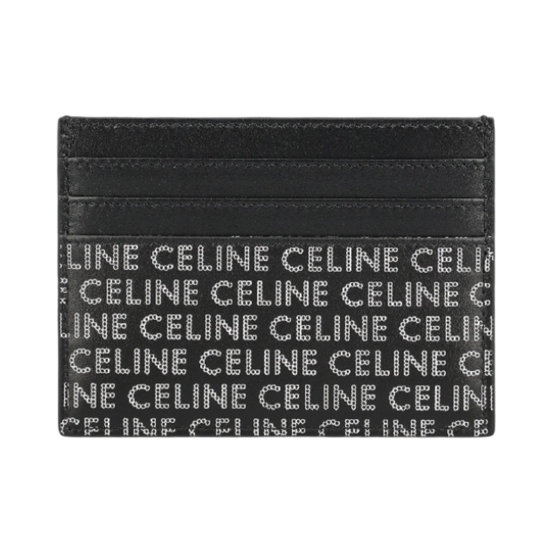 셀린느 셀린느 올오버 카프스킨 라지 카드 홀더 블랙(Celine Large Card Holder with Celine All Over and Calfskin Black) - 3