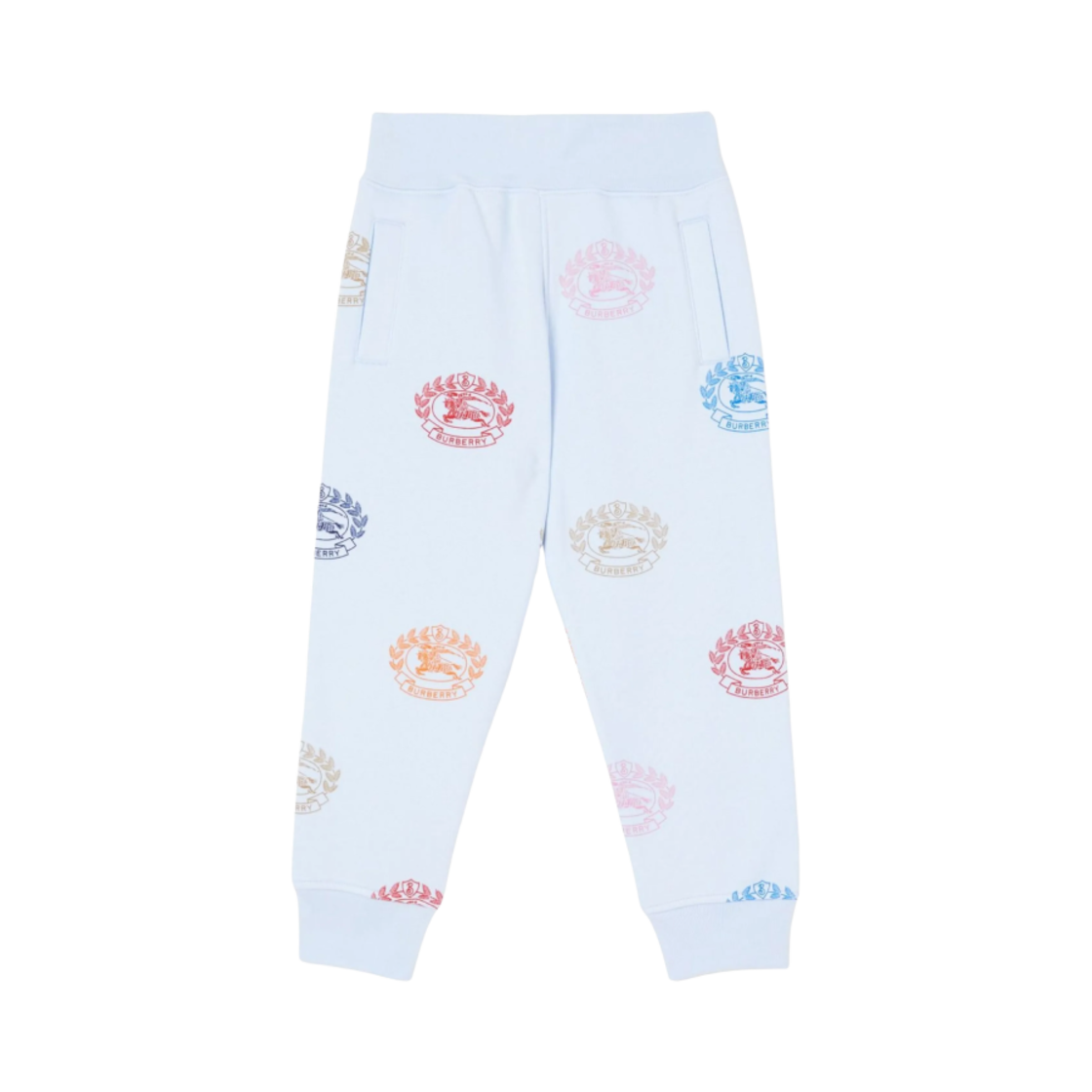 (키즈) 버버리 EKD 프린트 트랙 팬츠 라이트 블루((Kids) Burberry EKD Print Track Pants Light Blue)