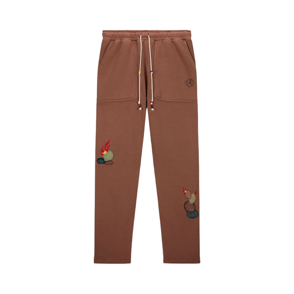 조던 x 트래비스 스캇 플리스 팬츠 앤티크 브라운 - 아시아(Jordan x Travis Scott Fleece Pants Antique Brown - Asia)