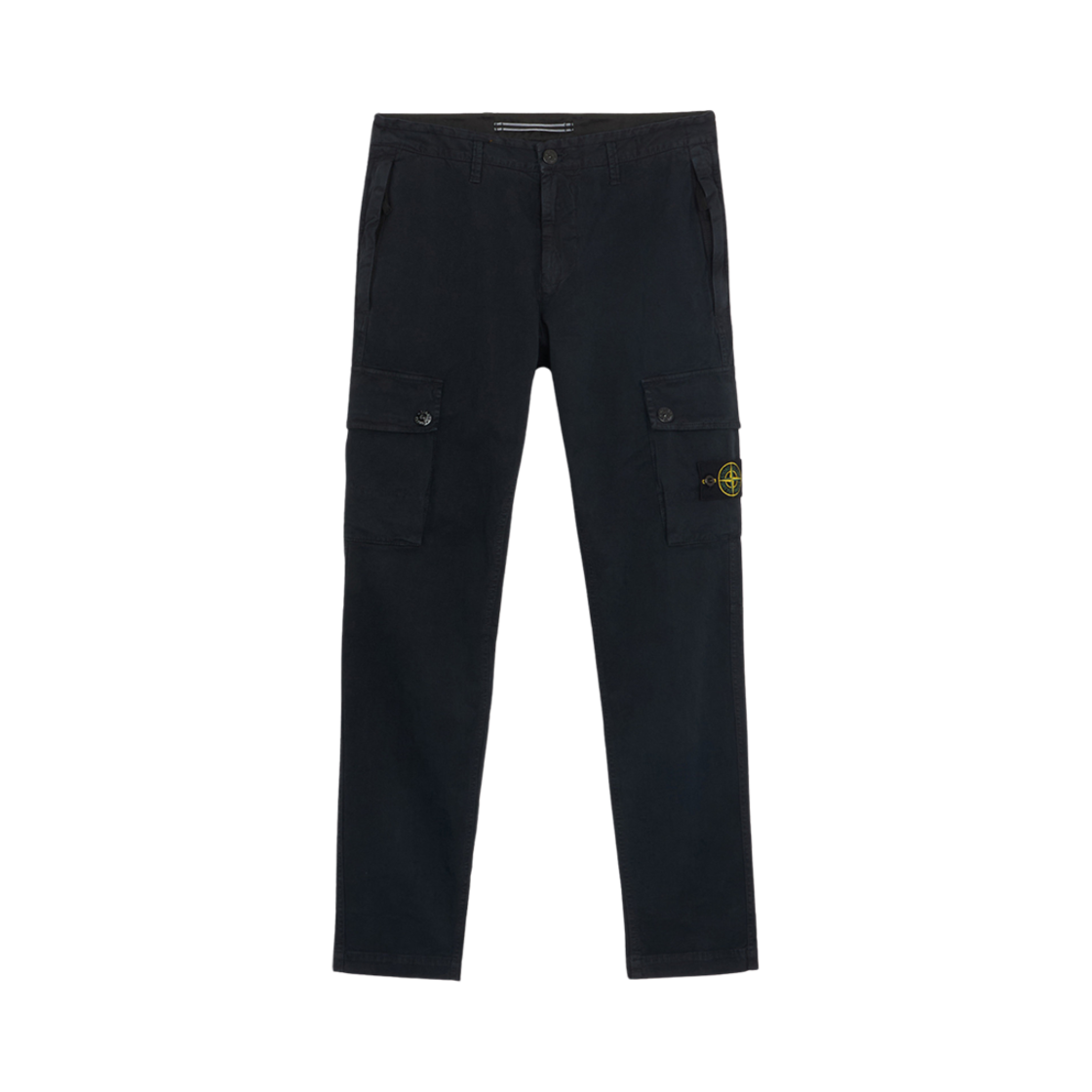 8115303L1-A0120 Stone Island 303L1 Stretch Broken Twill Organic Cotton Old Effect Slim Fit Cargo Pants Navy Blue - 24FW