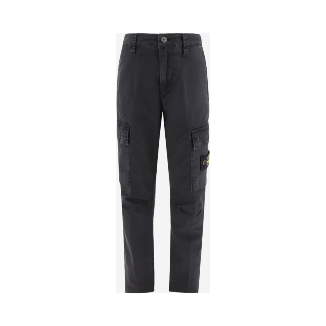 781630410-V0129 (Kids) Stone Island Patch Cargo Pants Black - 23SS