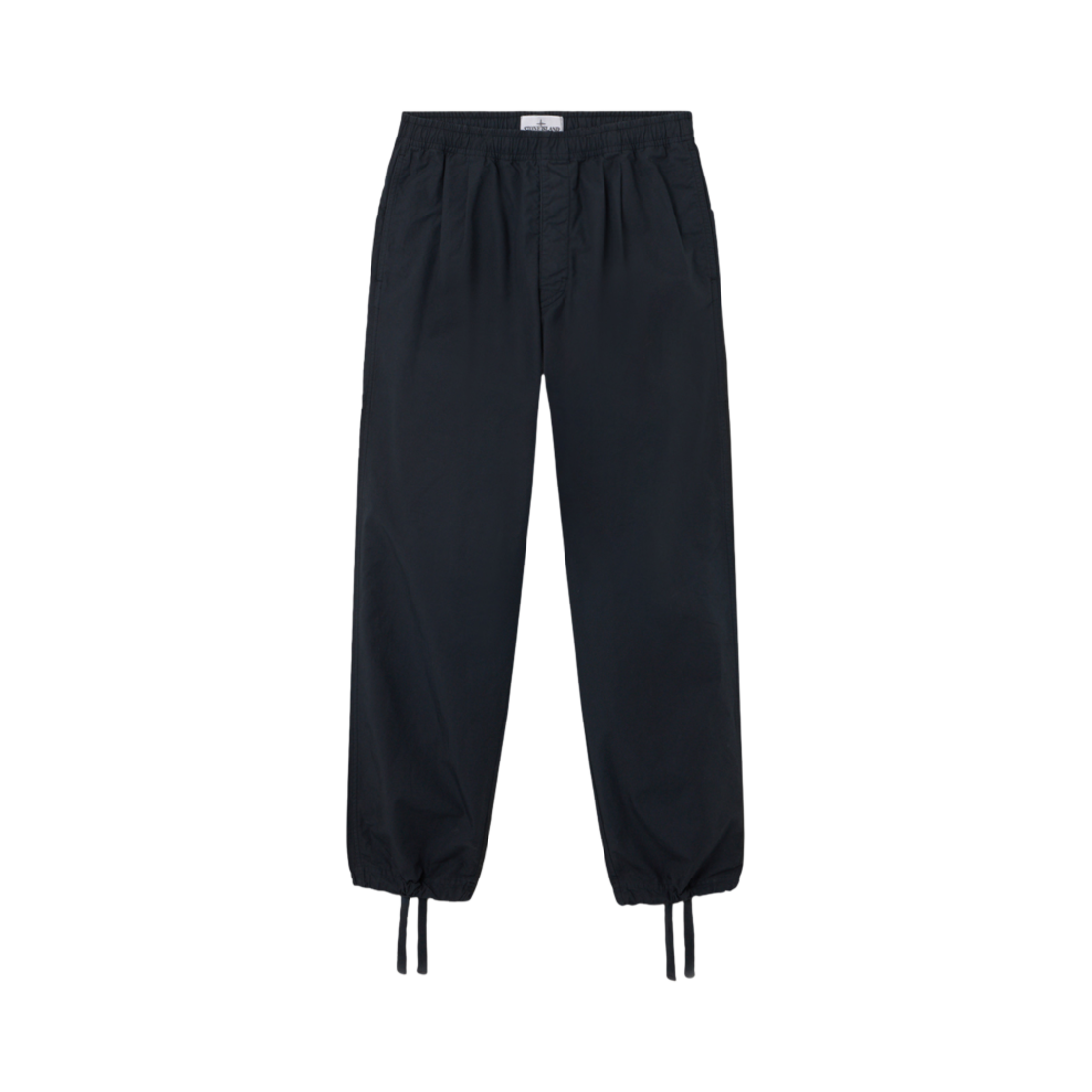 K1S1531000-26S00X6-V0020 Stone Island 3100026 Organic Cotton Tela Stone Island Marina Loose Fit Jogger Trousers with Pockets and Drawstring Cuffs Navy Blue - 25SS