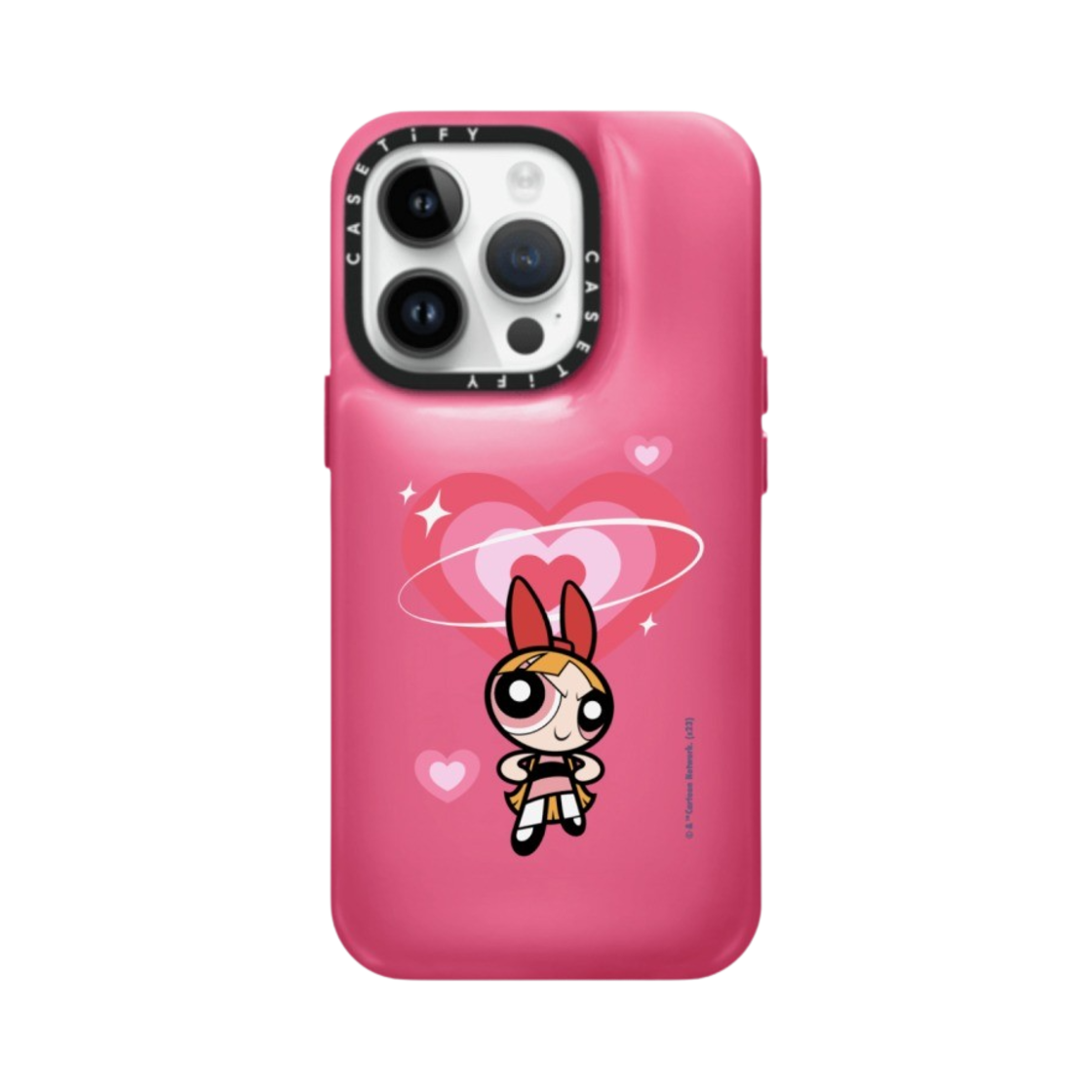 케이스티파이 x 파워퍼프걸 커스텀 아이폰 블라썸 필로우 케이스 베리 핑크(Casetify x The Powerpuff Girls Custom iPhone Blossom Pillow Case Berry Pink) - 1