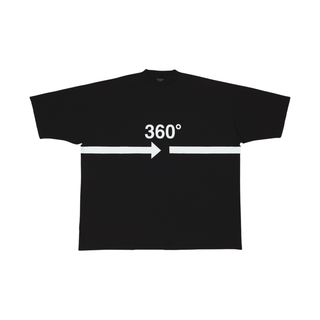 발렌시아가 360 튜블러 오버사이즈 티셔츠 블랙(Balenciaga 360 Tubular Oversized T-Shirt Black) - 1