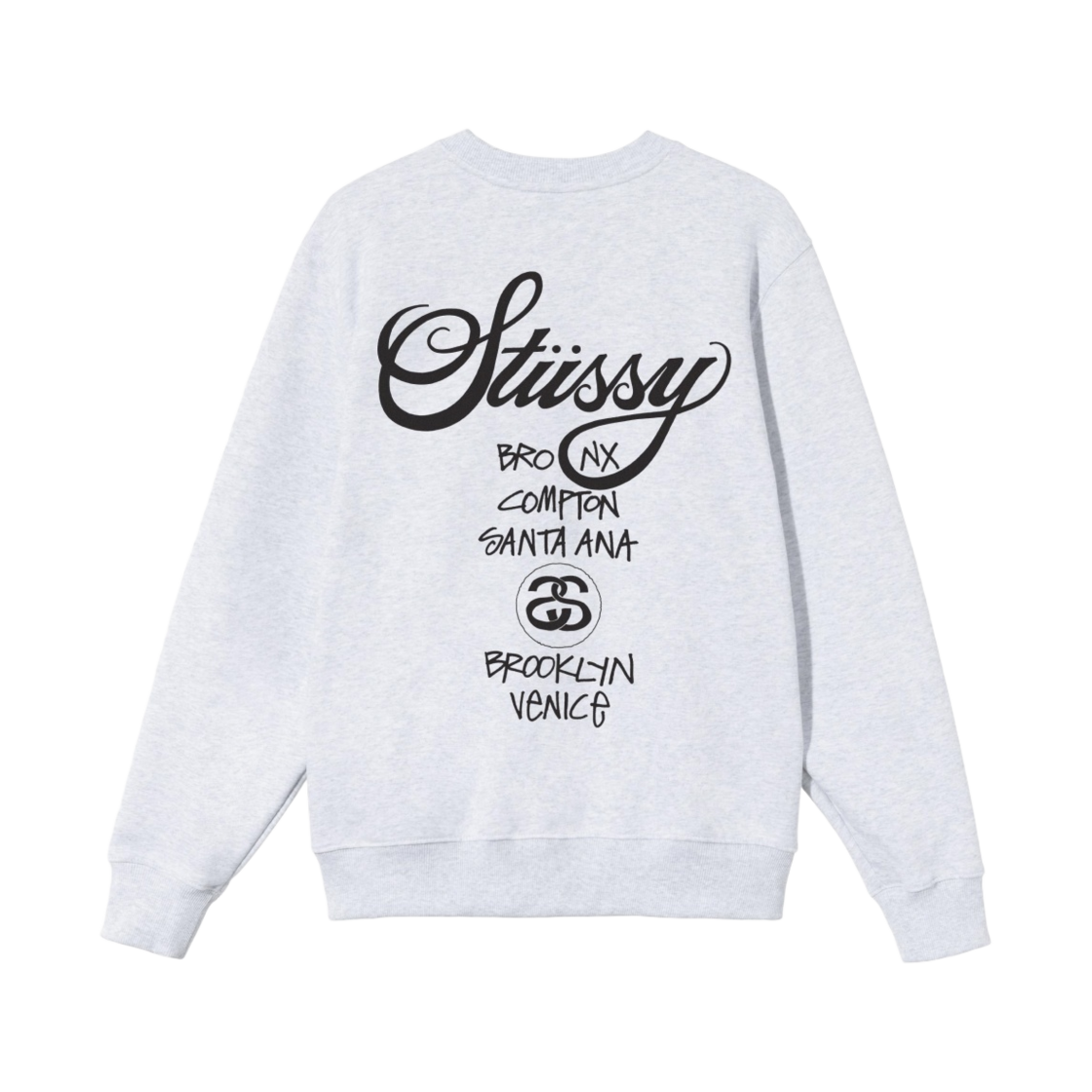 스투시 월드투어 크루넥 애쉬 헤더 2021(Stussy World Tour Crew Ash Heather 2021) - 2